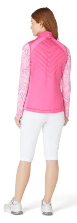 Callaway Chev Primaloft dames vest, cheeky pink