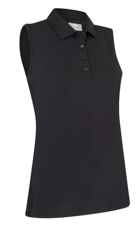 Callaway Tournament Sleeveless dames polo, caviar