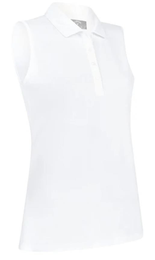 Callaway Tournament Sleeveless dames polo, bright white