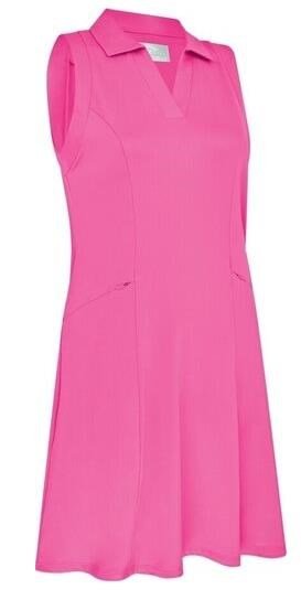 Callaway Flounce Dress with Mesh dames jurk, cheeky pink