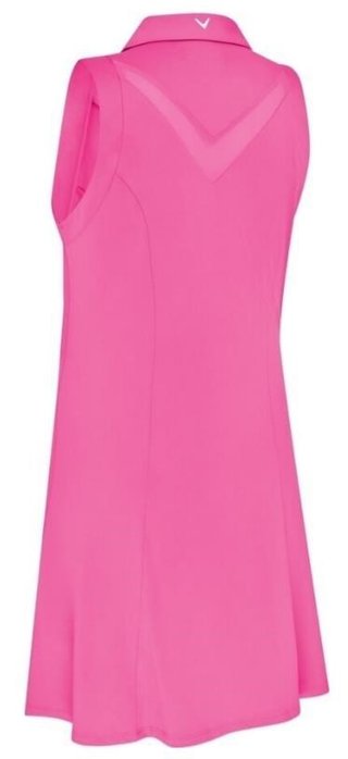 Callaway Flounce Dress with Mesh dames jurk, cheeky pink