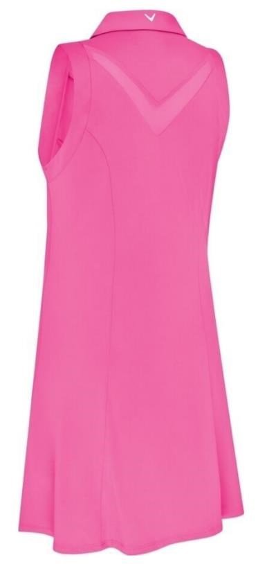 Callaway Flounce Dress with Mesh dames jurk, cheeky pink