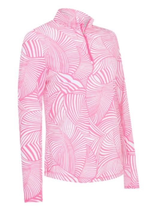 Callaway Stencil Floral dames sweatshirt, cheeky pink