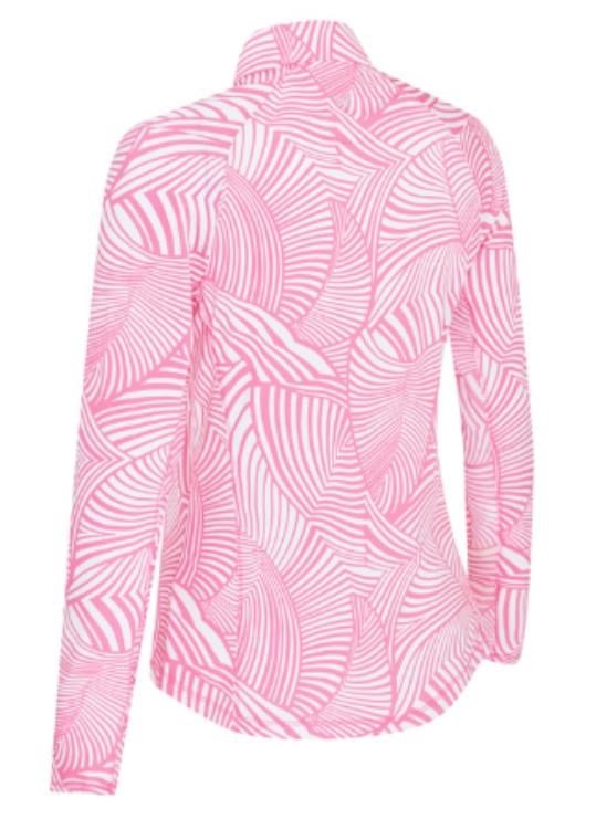 Callaway Stencil Floral dames sweatshirt, cheeky pink