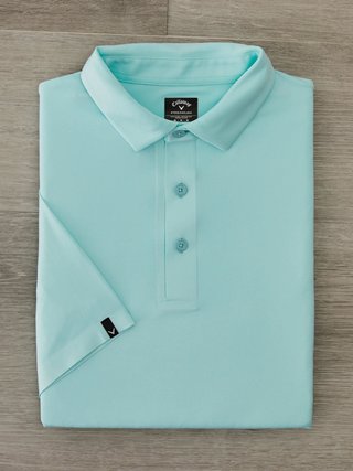Callaway Premium Jacquard heren polo, birds egg green