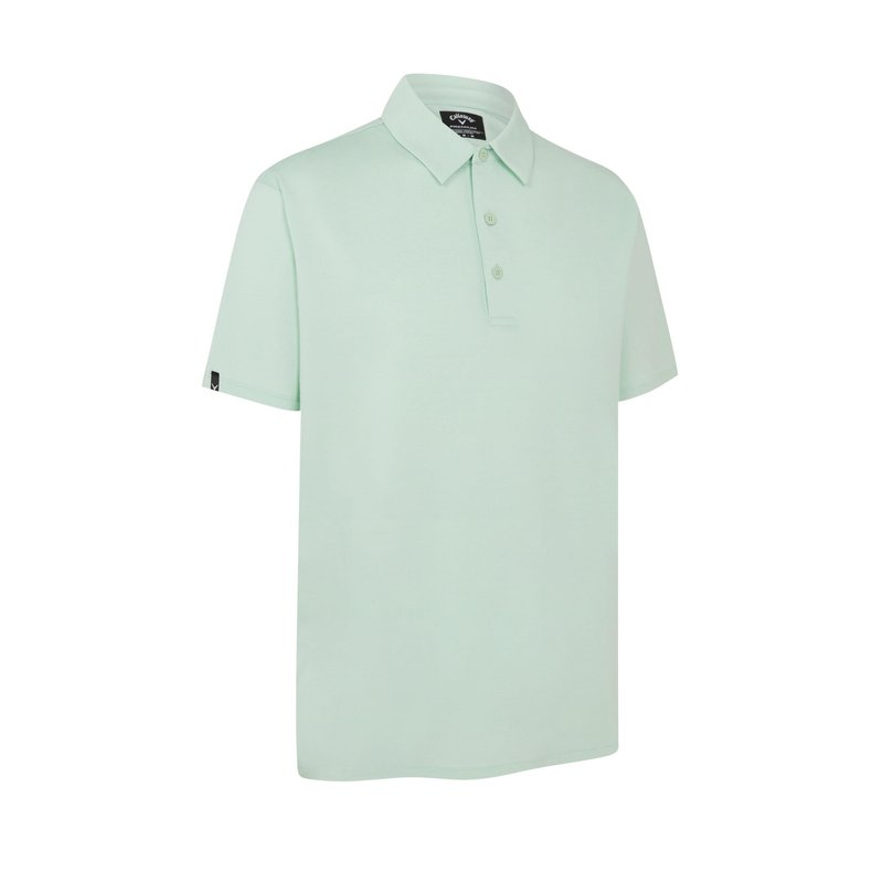 Callaway Premium Heathered heren polo, birds egg green heather