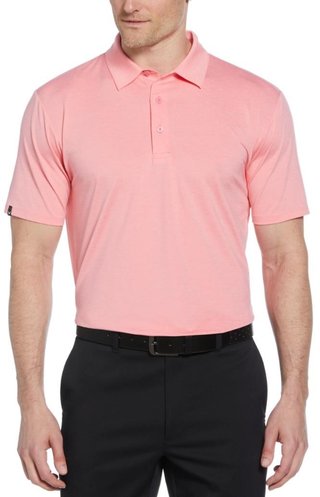 Callaway Premium Heathered heren polo, strawberry pink heather