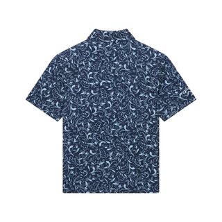 Callaway Floral Print junior polo, peacoat