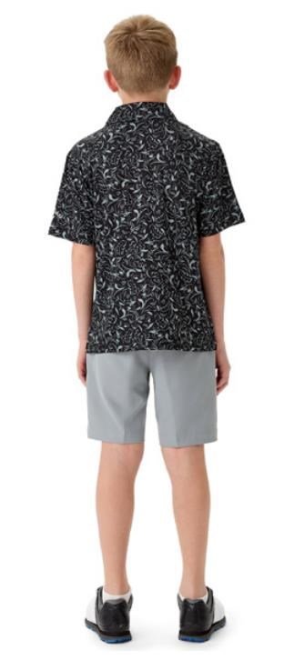 Callaway Floral Print junior polo, peacoat