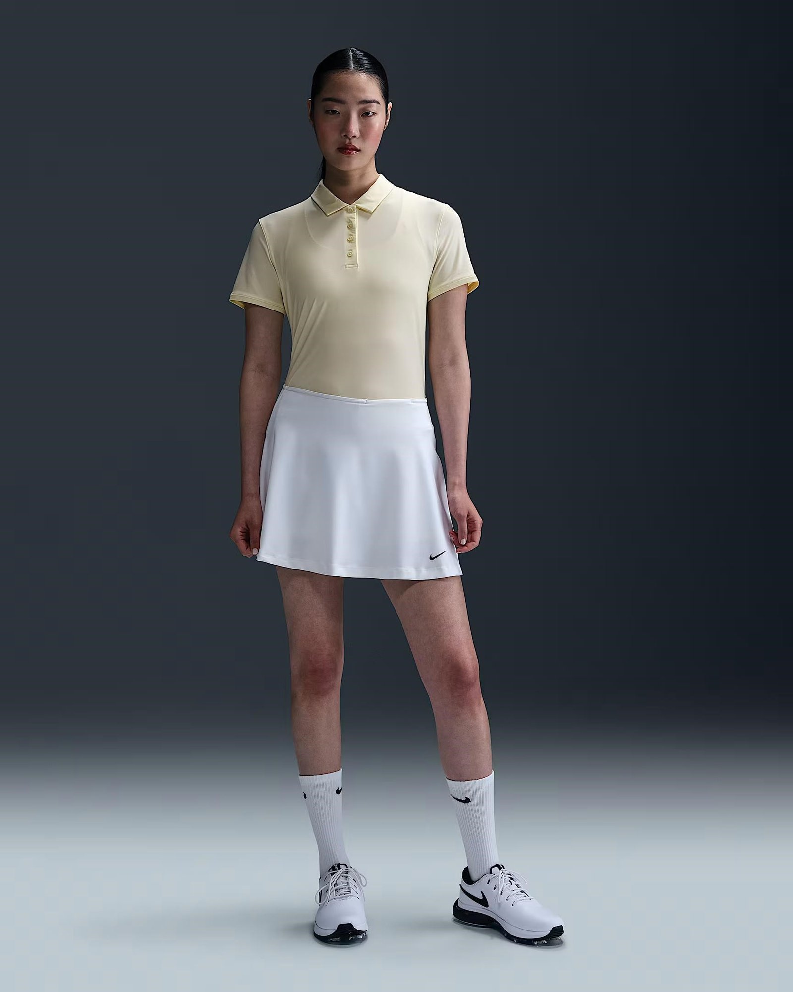 Nike Victory Dri-FIT SS dames polo, alabaster/white