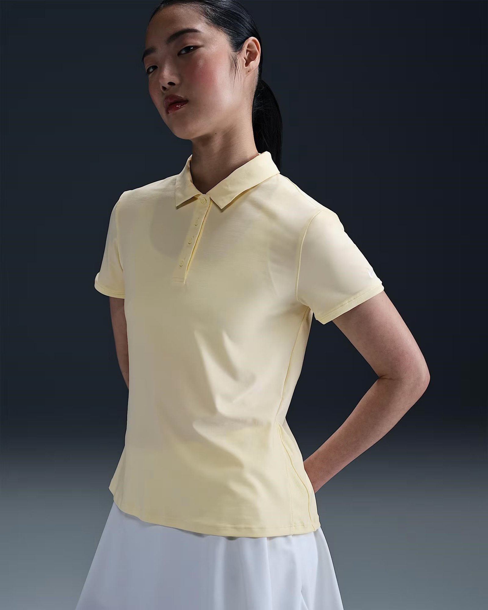 Nike Victory Dri-FIT SS dames polo, alabaster/white