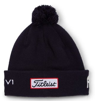 Titleist Tour Pom Pom unisex wintermuts, navy/white