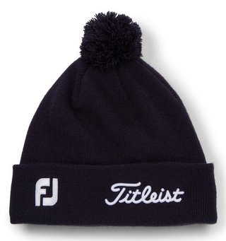 Titleist Tour Pom Pom unisex wintermuts, navy/white