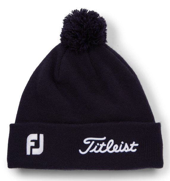 Titleist Tour Pom Pom unisex wintermuts, navy/white