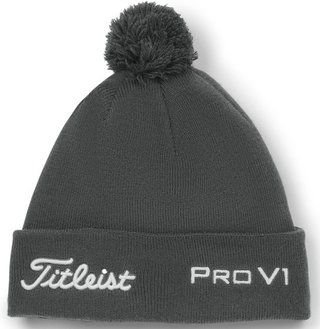 Titleist Tour Pom Pom unisex wintermuts, charcoal/white
