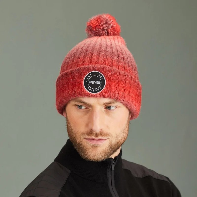 PING Barraclough heren wintermuts, rood multi