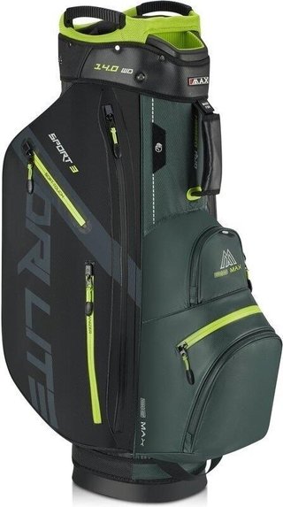Big Max Dri Lite Sport 3 cart bag, forest green/black/lime