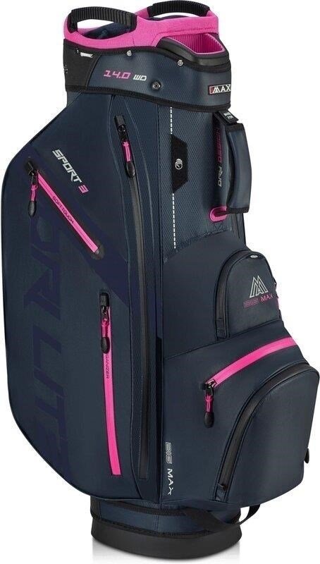Big Max Dri Lite Sport 3 cart bag, steel blue / fuchsia