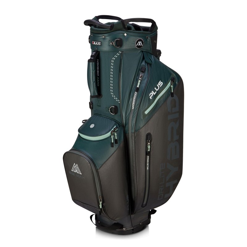 Big Max Dri Lite Hybrid Plus stand bag, forest green/charcoal