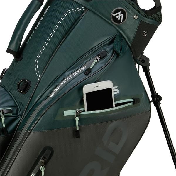 Big Max Dri Lite Hybrid Plus stand bag, forest green/charcoal