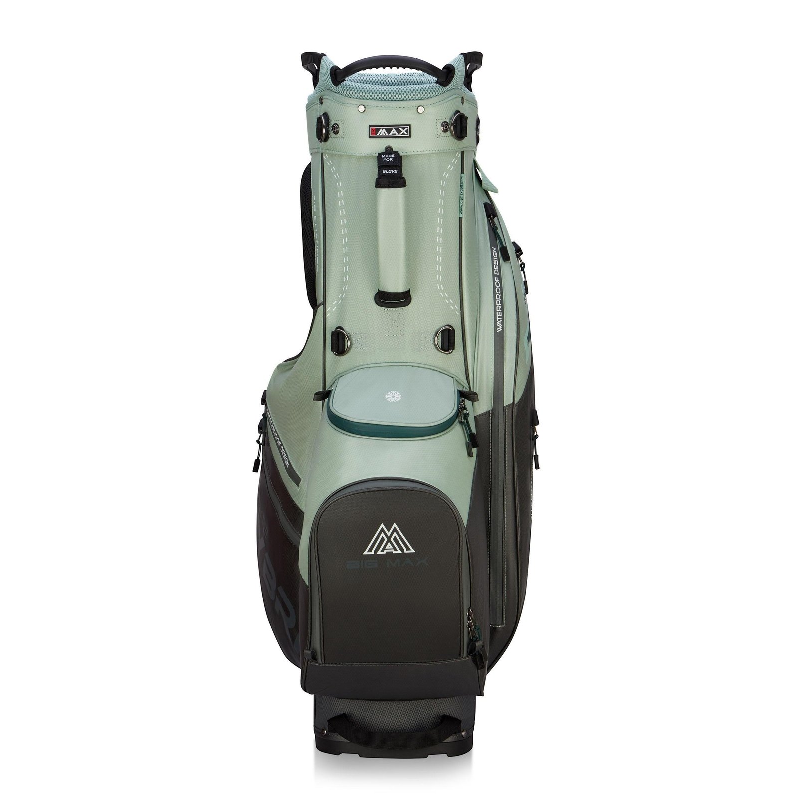 Big Max Dri Lite Hybrid Plus stand bag, mint/charcoal