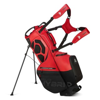 Big Max Dri Lite Hybrid Plus stand bag, rood/zwart