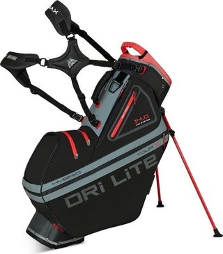 Big Max Dri Lite Hybrid Tour 2 stand bag, black/charcoal/red