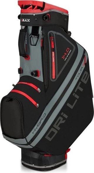 Big Max Dri Lite Hybrid Tour 2 stand bag, black/charcoal/red