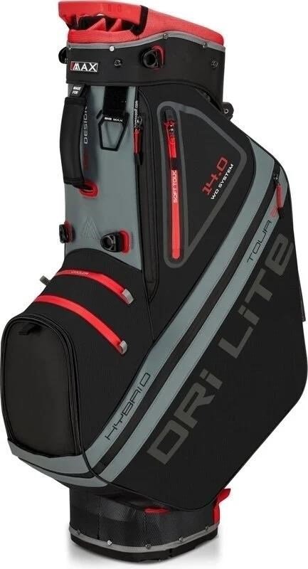 Big Max Dri Lite Hybrid Tour 2 stand bag, black/charcoal/red