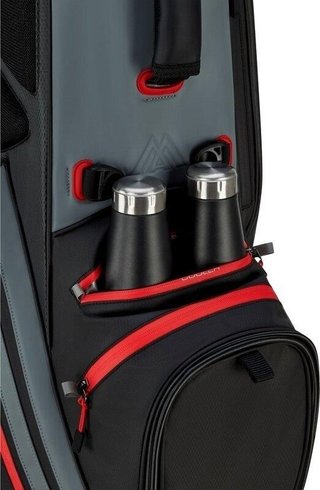 Big Max Dri Lite Hybrid Tour 2 stand bag, black/charcoal/red