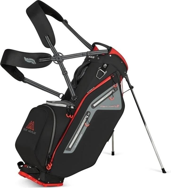 Big Max Dri Lite Feather 2 stand bag, zwart/rood