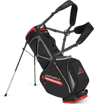 Big Max Dri Lite Feather 2 stand bag, zwart/rood