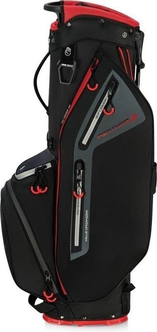 Big Max Dri Lite Feather 2 stand bag, zwart/rood