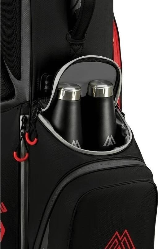 Big Max Dri Lite Feather 2 stand bag, zwart/rood