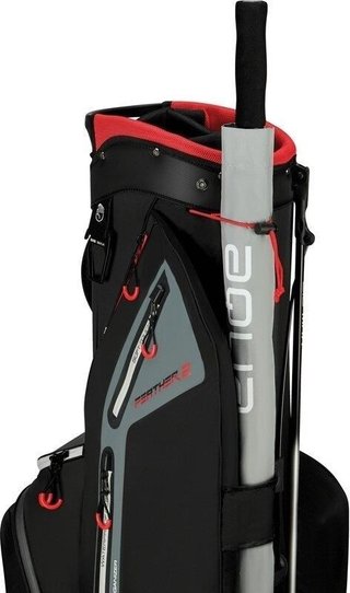 Big Max Dri Lite Feather 2 stand bag, zwart/rood