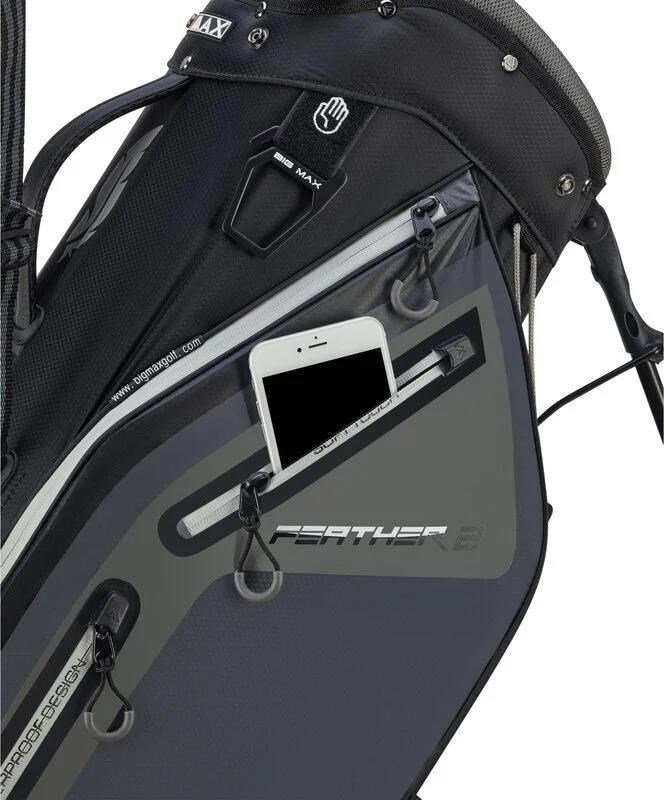 Big Max Dri Lite Feather 2 stand bag, grijs/zwart