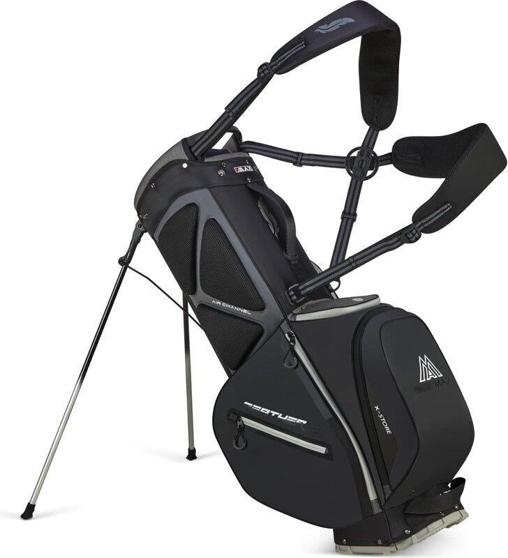 Big Max Dri Lite Feather 2 stand bag, grijs/zwart