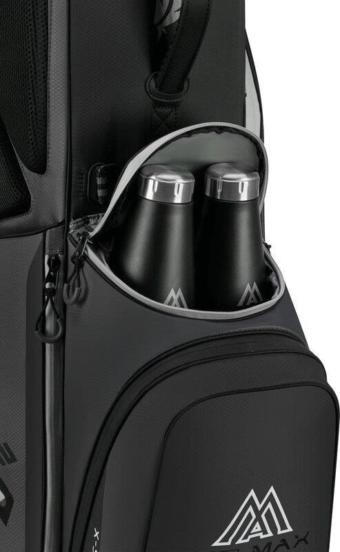 Big Max Dri Lite Feather 2 stand bag, grijs/zwart
