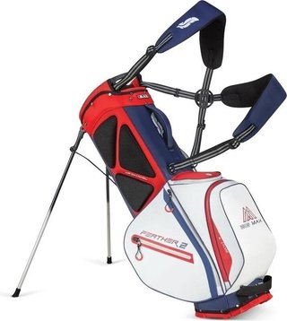 Big Max Dri Lite Feather 2 stand bag, steel blue/red/white