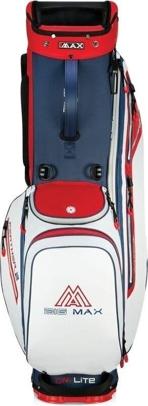 Big Max Dri Lite Feather 2 stand bag, steel blue/red/white