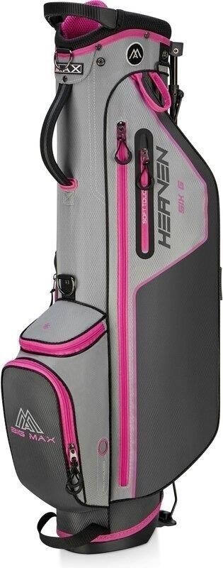 Big Max HEAVEN Six G stand bag, charcoal/silver/fuchsia