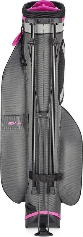 Big Max HEAVEN Six G stand bag, charcoal/silver/fuchsia