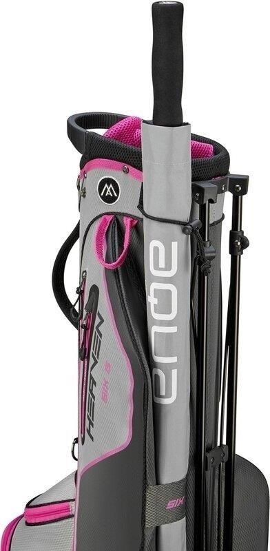 Big Max HEAVEN Six G stand bag, charcoal/silver/fuchsia