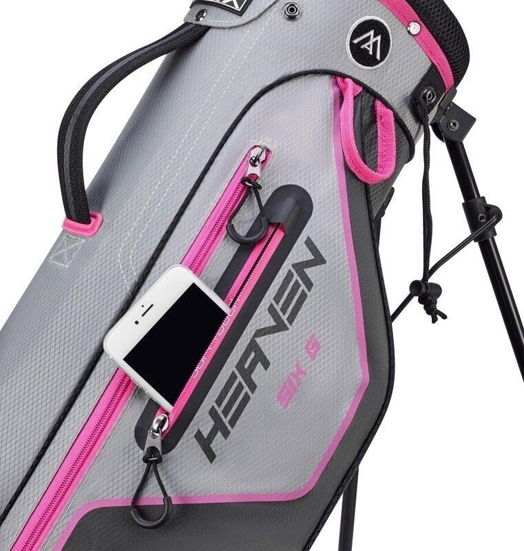 Big Max HEAVEN Six G stand bag, charcoal/silver/fuchsia