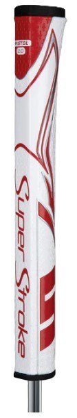 SuperStroke Zenergy Pistol GT 2.0 putter grip, wit/rood