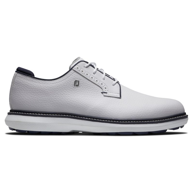 FootJoy Traditions Blucher Spikeless heren golfschoenen, wit