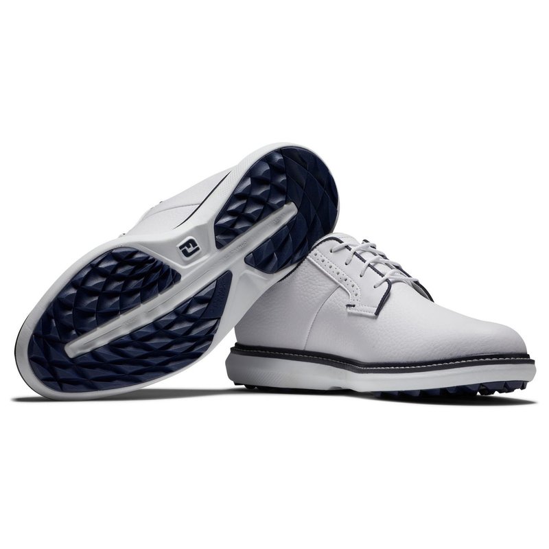 FootJoy Traditions Blucher Spikeless heren golfschoenen, wit