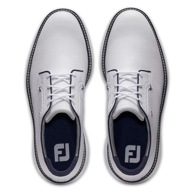 FootJoy Traditions Blucher Spikeless heren golfschoenen, wit