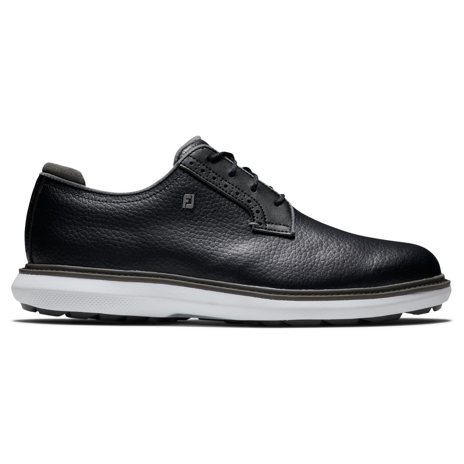 FootJoy Traditions Blucher heren golfschoenen, zwart/grijs/wit blucher