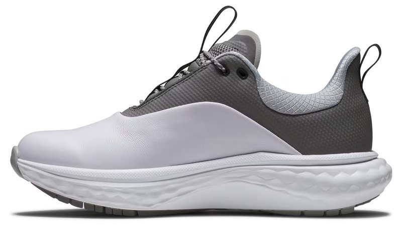 FootJoy Quantum Leather dames golfschoenen, wit/grijs